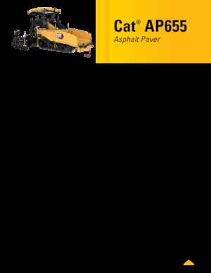 Верижни машини за асфалт Caterpillar AP655