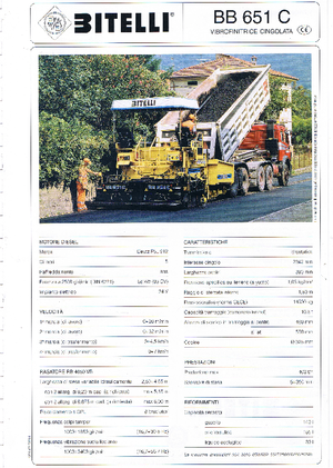 Верижни машини за асфалт Bitelli BB 651 C-RB 4650 VB