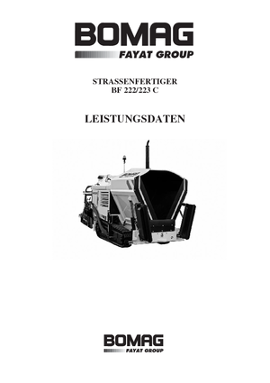 Верижни машини за асфалт Bomag BF 223 C