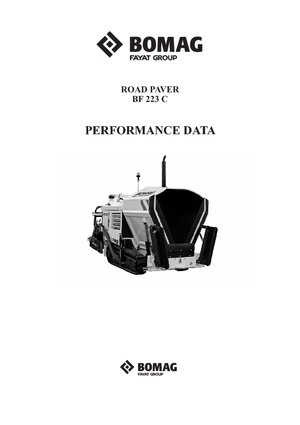 Верижни машини за асфалт Bomag BF 223 C