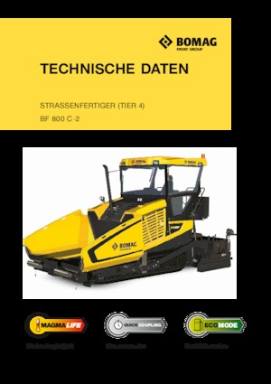 Верижни машини за асфалт Bomag BF 800 C 2 S 600 HMI