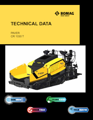 Верижни машини за асфалт Bomag CR 1030 T