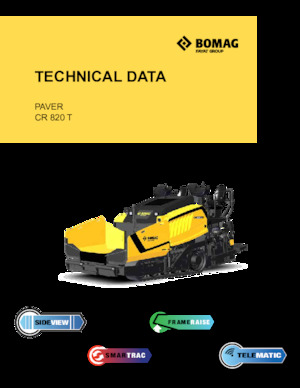 Верижни машини за асфалт Bomag CR 820 T