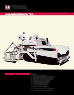 Верижни машини за асфалт Terex CR362L