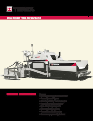 Верижни машини за асфалт Terex CR562