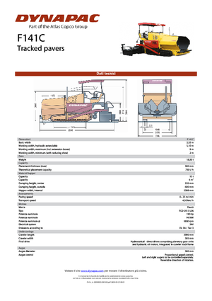Верижни машини за асфалт Dynapac F 141 C