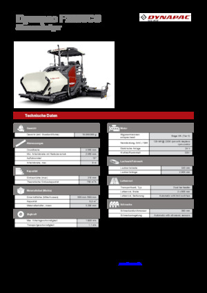 Верижни машини за асфалт Dynapac F2500CS