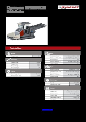 Верижни машини за асфалт Dynapac MF2500CM