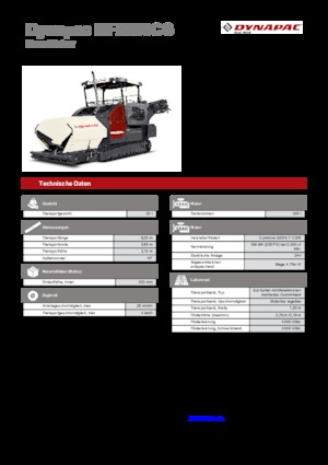 Верижни машини за асфалт Dynapac MF2500CS