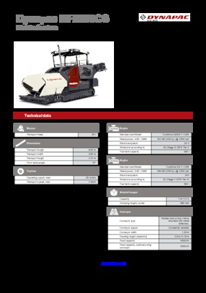 Верижни машини за асфалт Dynapac MF2500CS