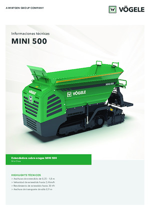Верижни машини за асфалт Vögele MINI 500