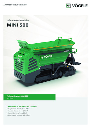 Верижни машини за асфалт Vögele MINI 500