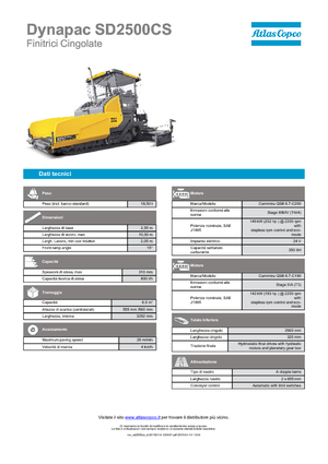 Верижни машини за асфалт Dynapac SD 2500 CS
