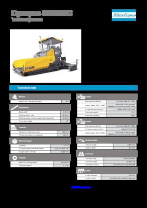 Верижни машини за асфалт Dynapac SD 2550 C