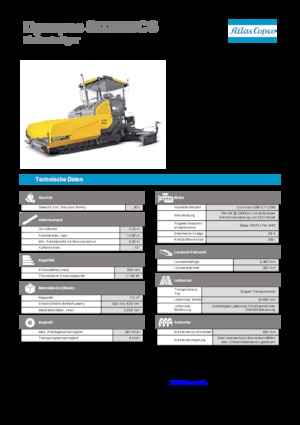 Верижни машини за асфалт Dynapac SD 2550 CS