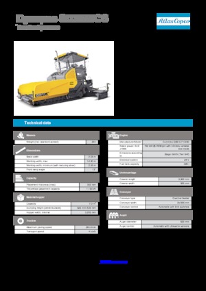 Верижни машини за асфалт Dynapac SD 2550 CS