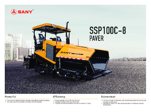 Верижни машини за асфалт Sany SSP100C-8 