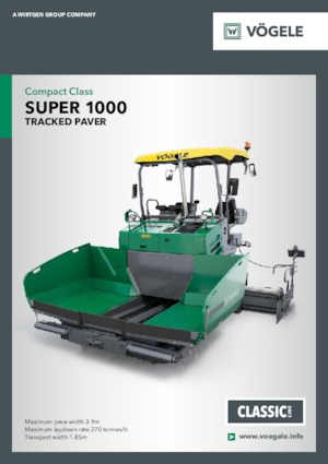 Верижни машини за асфалт Vögele Super 1000