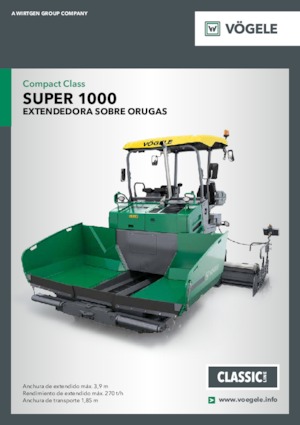 Верижни машини за асфалт Vögele Super 1000