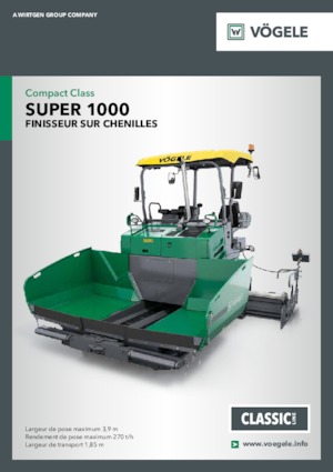 Верижни машини за асфалт Vögele Super 1000