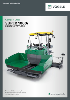 Верижни машини за асфалт Vögele Super 1000i