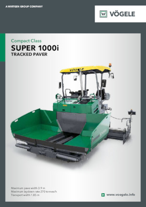 Верижни машини за асфалт Vögele Super 1000i