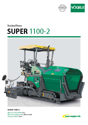 Верижни машини за асфалт Vögele Super 1100-2