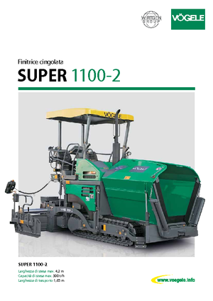 Верижни машини за асфалт Vögele Super 1100-2