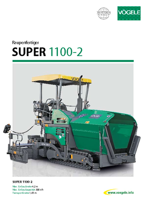Верижни машини за асфалт Vögele Super 1100-2