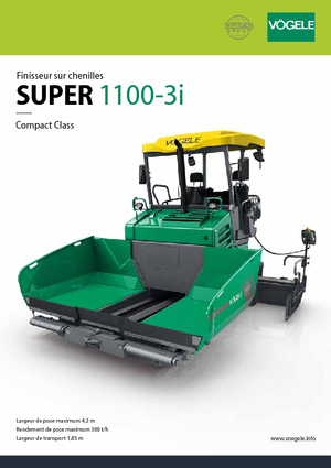 Верижни машини за асфалт Vögele Super 1100-3i