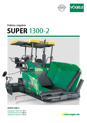 Верижни машини за асфалт Vögele Super 1300-2