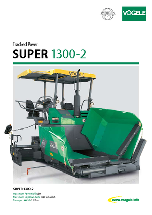 Верижни машини за асфалт Vögele Super 1300-2
