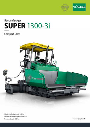 Верижни машини за асфалт Vögele Super 1300-3i