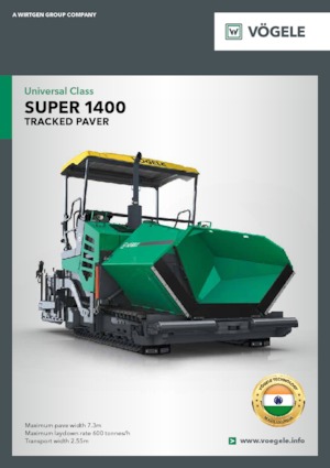 Верижни машини за асфалт Vögele Super 1400