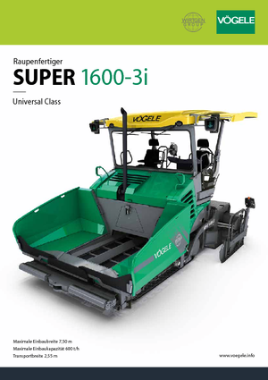 Верижни машини за асфалт Vögele Super 1600-3i