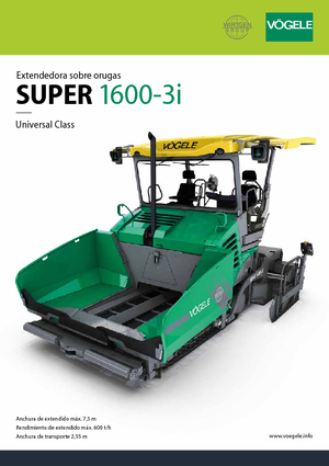 Верижни машини за асфалт Vögele Super 1600-3i