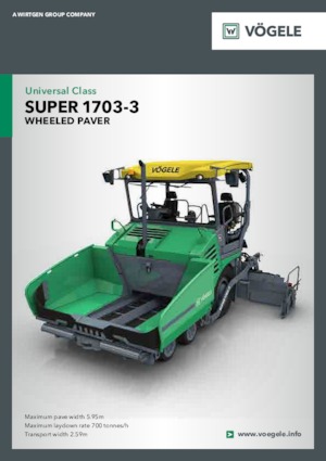 Верижни машини за асфалт Vögele Super 1703-3