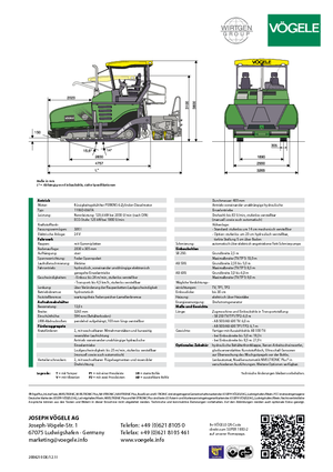 Верижни машини за асфалт Vögele Super 1800-2
