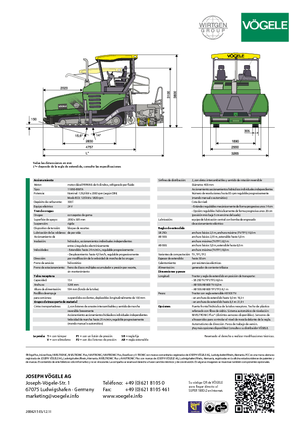 Верижни машини за асфалт Vögele Super 1800-2