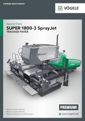 Верижни машини за асфалт Vögele Super 1800-3 SprayJet