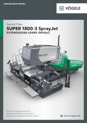 Верижни машини за асфалт Vögele Super 1800-3 SprayJet