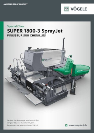 Верижни машини за асфалт Vögele Super 1800-3 SprayJet