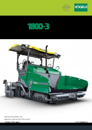 Верижни машини за асфалт Vögele SUPER 1800-3