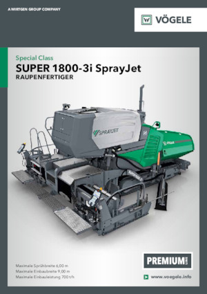 Верижни машини за асфалт Vögele Super 1800-3i SprayJet