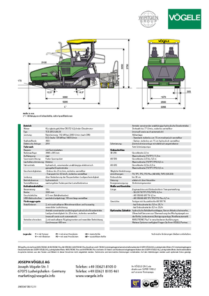 Верижни машини за асфалт Vögele Super 1900-2