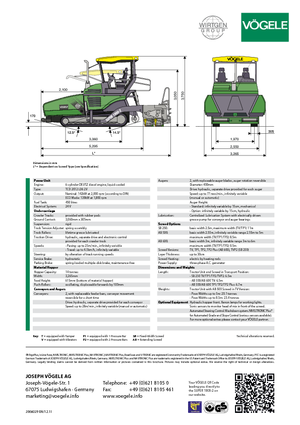 Верижни машини за асфалт Vögele Super 1900-2