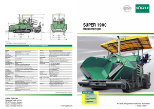 Верижни машини за асфалт Vögele Super 1900