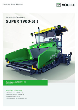 Верижни машини за асфалт Vögele Super 1900-5