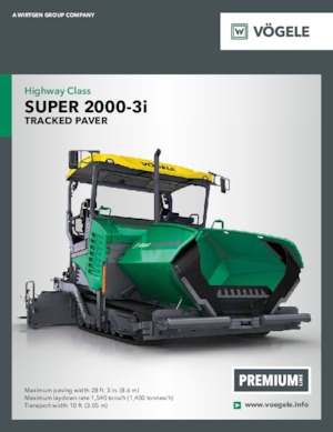 Верижни машини за асфалт Vögele Super 2000-3i