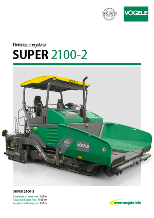 Верижни машини за асфалт Vögele Super 2100-2
